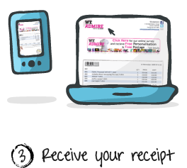 Receive your receipt